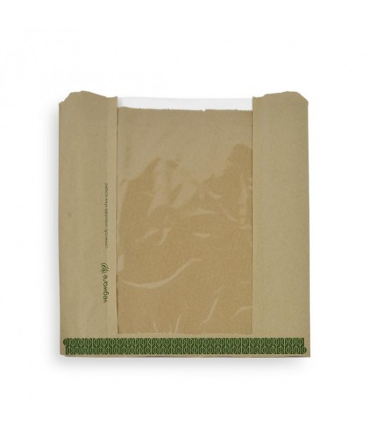500ml PLA Tuck Top Kraft Window Salad Boxes only £2.19