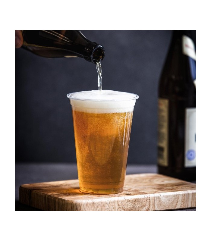 Gobelet jetable transparent pour boissons froides 400 ml compostable