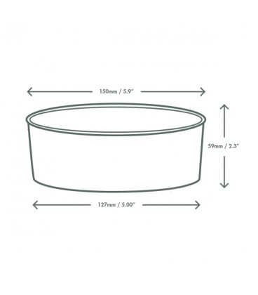 Bol large en kraft ⌀ 150 mm - 750 ml