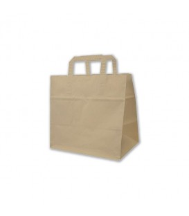 SACS KRAFT POIGNEES PLATES 26+ 17X28.5CM B&B BISBAGS