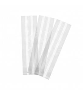 Sachet blanc natureflex 100 x 50 x 350mm